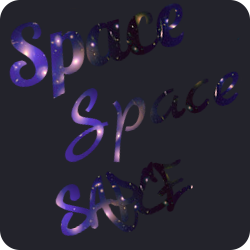 Beautiful fonts with cosmic background