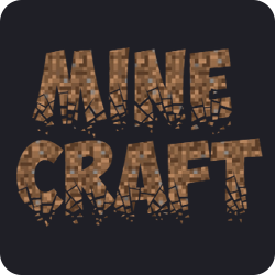 Minecraft caption with different fonts