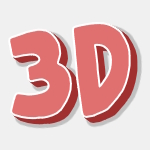 Generator for Beautiful 3D Gradient Font
