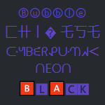 Text with a beautiful font