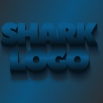 3D text effect ocean depth