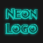 Beautiful neon font
