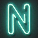 Neon GIF text animation