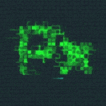 Pixel font with gif animation