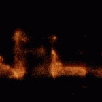 Beautiful fire font with GIF animation