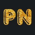 Golden inscription with frankc font