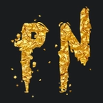 Gold caption with mbthinktwice font