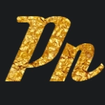 Golden text with deftone font