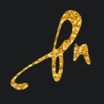 Gold text with PFDaVinciScript font