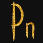 Gold text with simpleiriska font