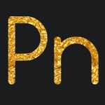 Golden Inscription with Comfortaa Font