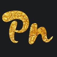 Gold text with Kapelka font