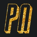 Golden inscription with Strekf3d font