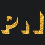 Golden text with Shadowlight font