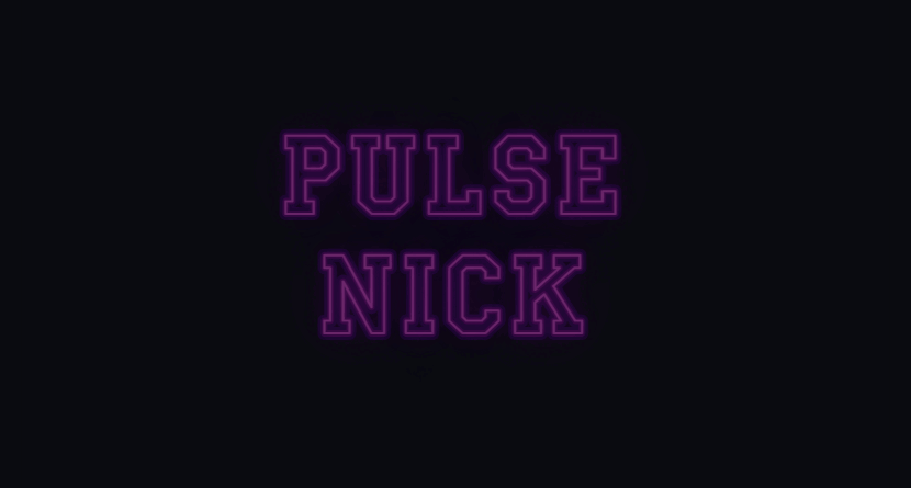 Twinkling Neon Font for Nickname