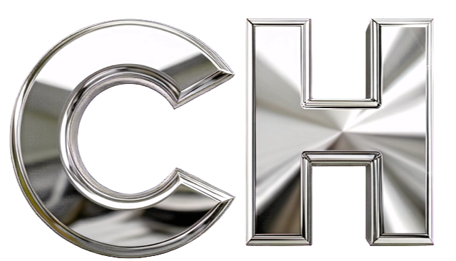 Chrome font.