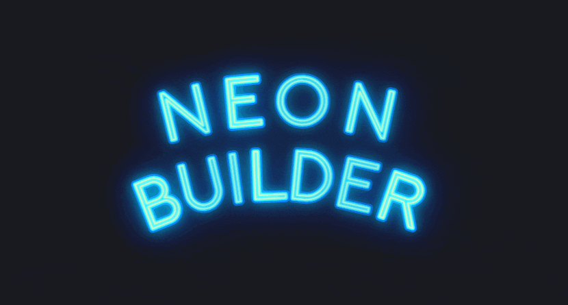 Neon sign for video