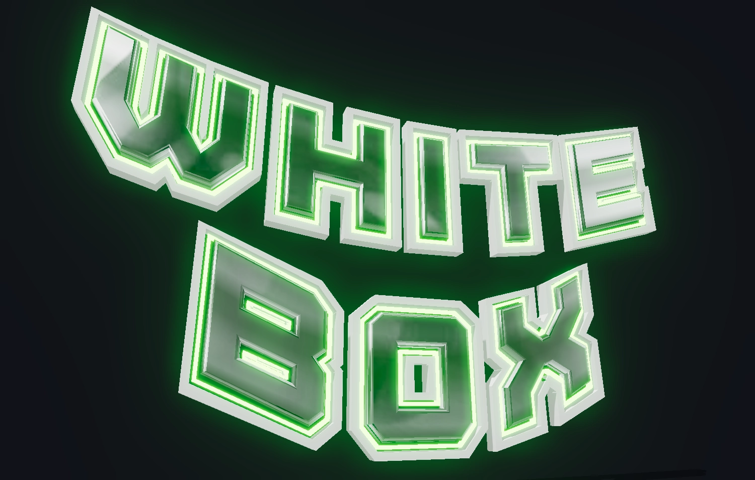 Write text in a beautiful green neon font