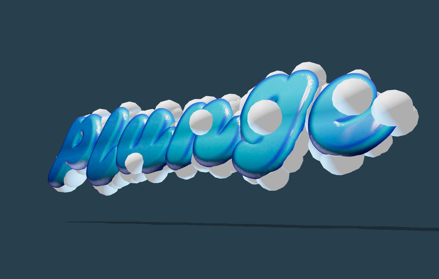 Beautiful label with jelly letters