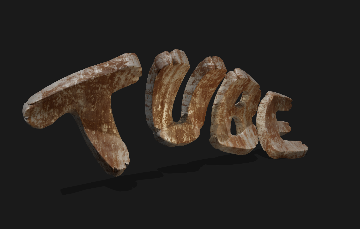 Make beautiful inscription in old rusty font