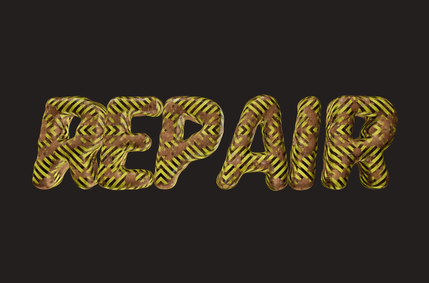 Beautiful inscription in the style of post-punk and grunge