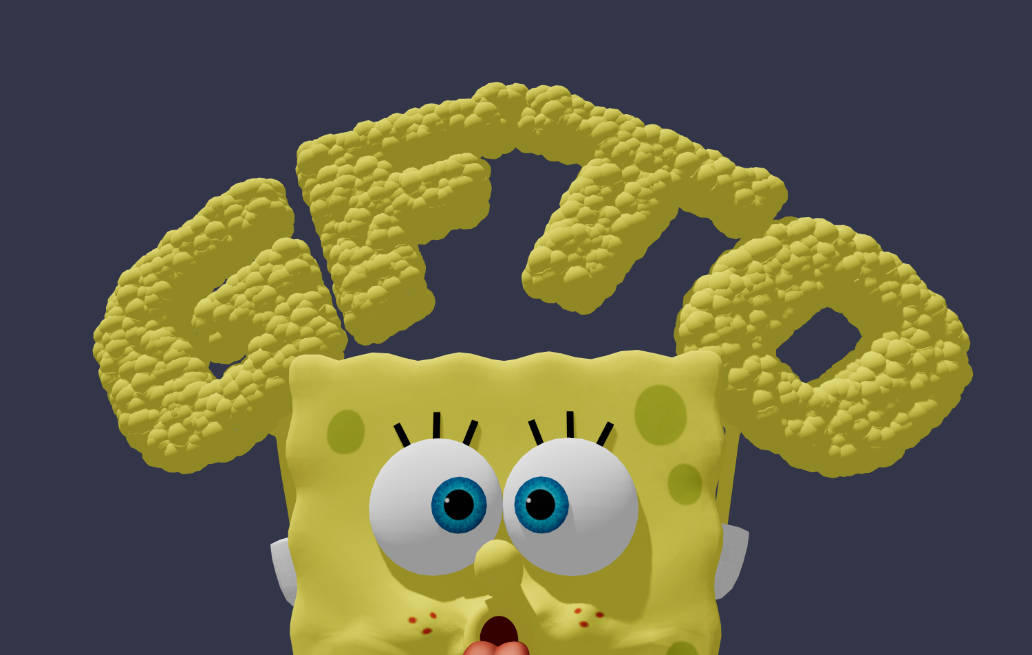 Beautiful font in SpongeBob style