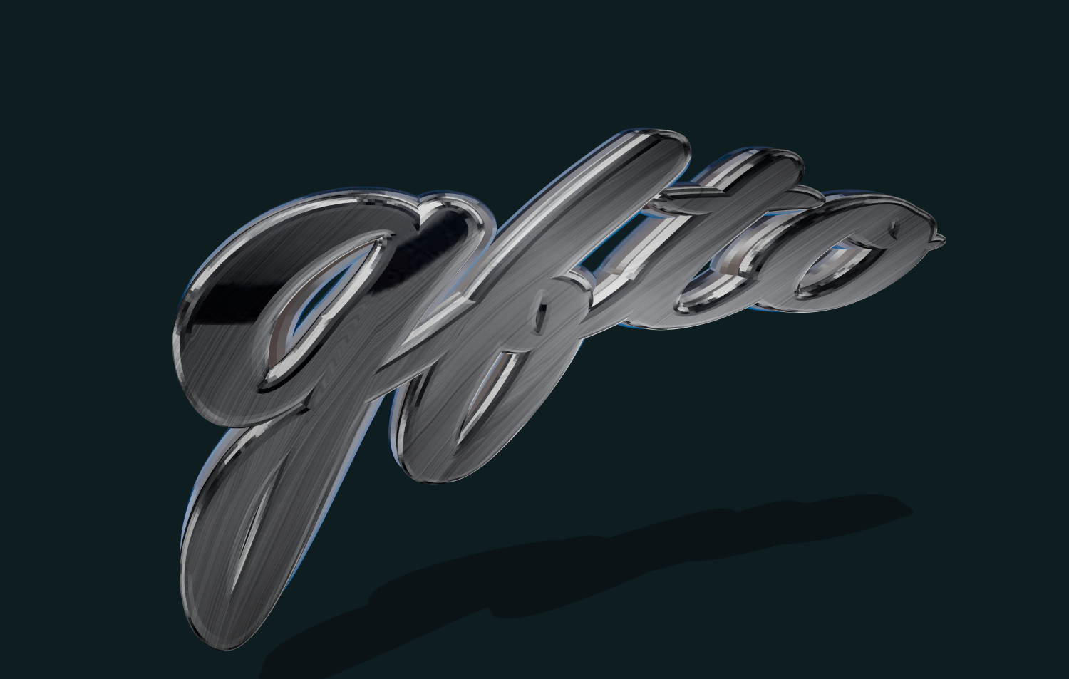 Beautiful text from multi-layered steel