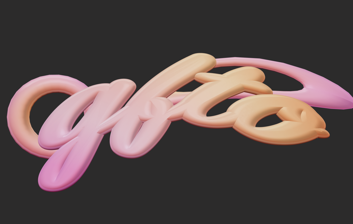 Beautiful text in plasteline font