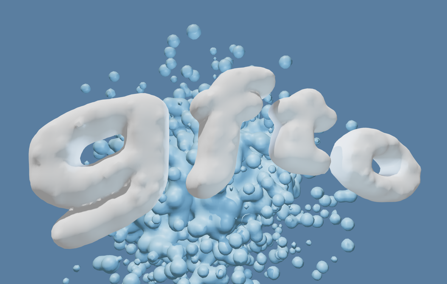 Write text in a beautiful soap foam font