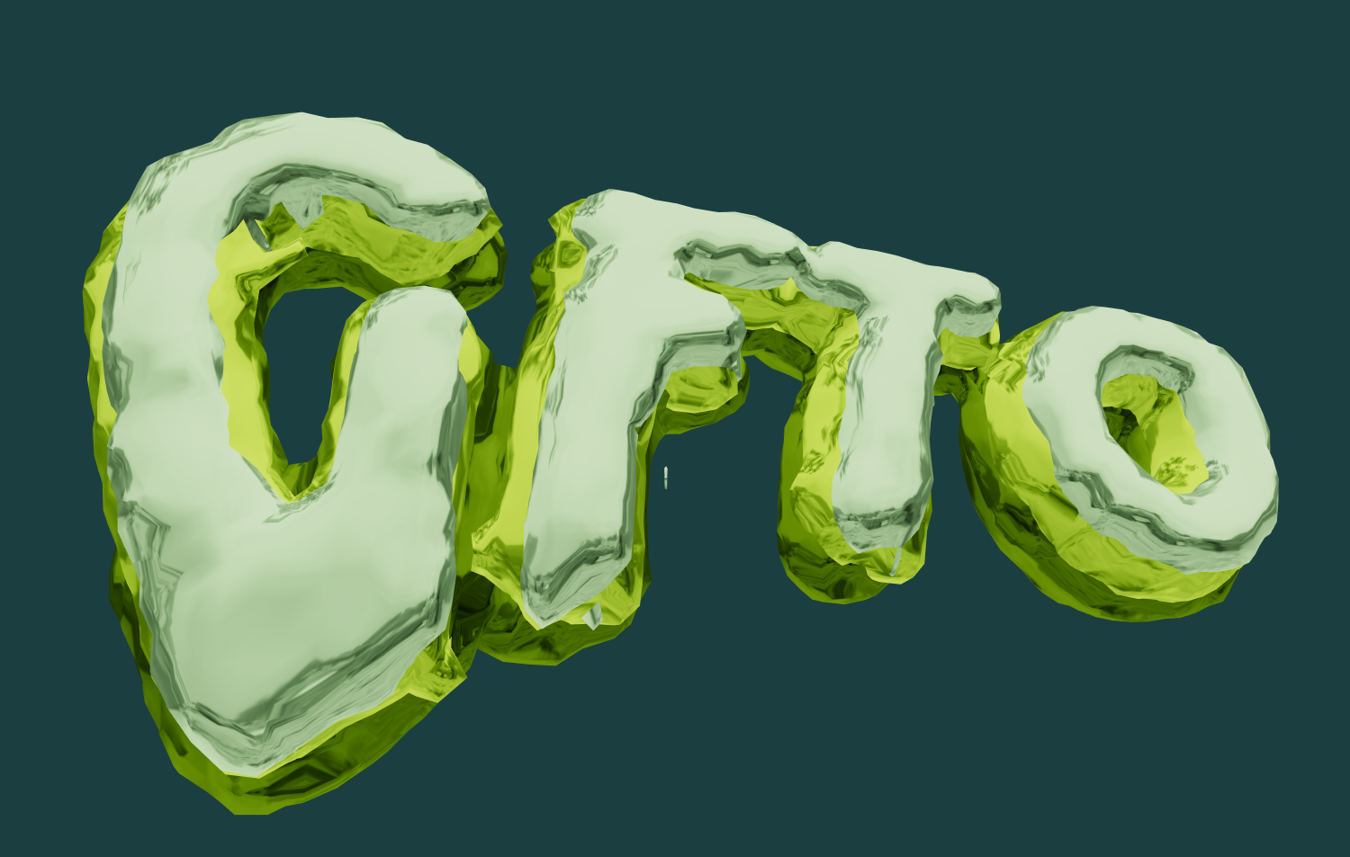 Make text in beautiful liquid font