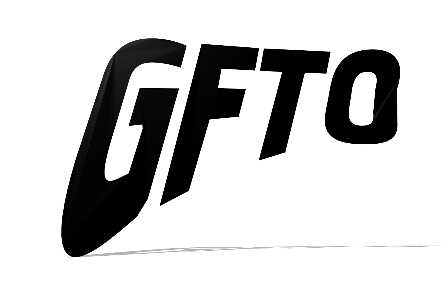 Beautiful font with dynamic perspective