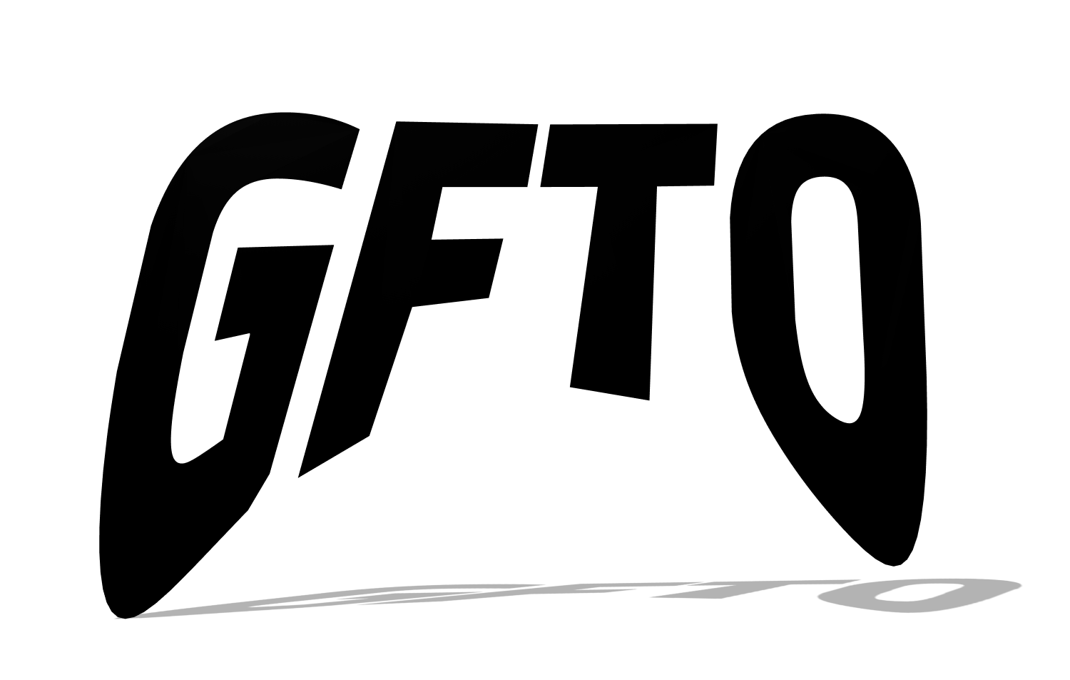 Text in a beautiful extreme perspective font