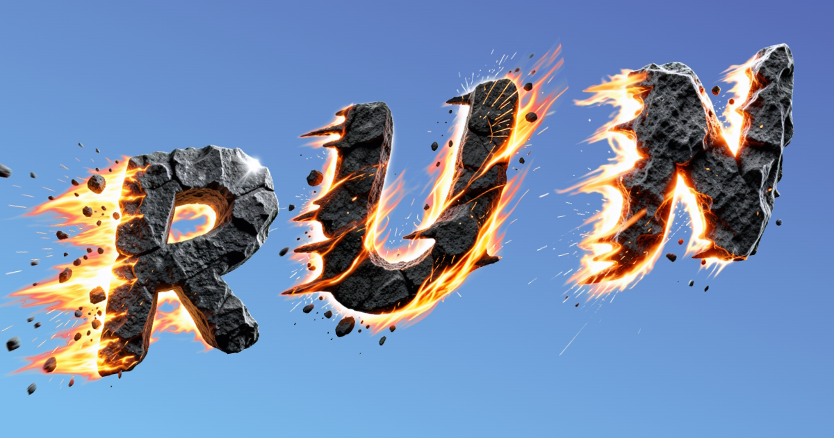 Meteor Text: Generate flying 3D text with fire wind effects