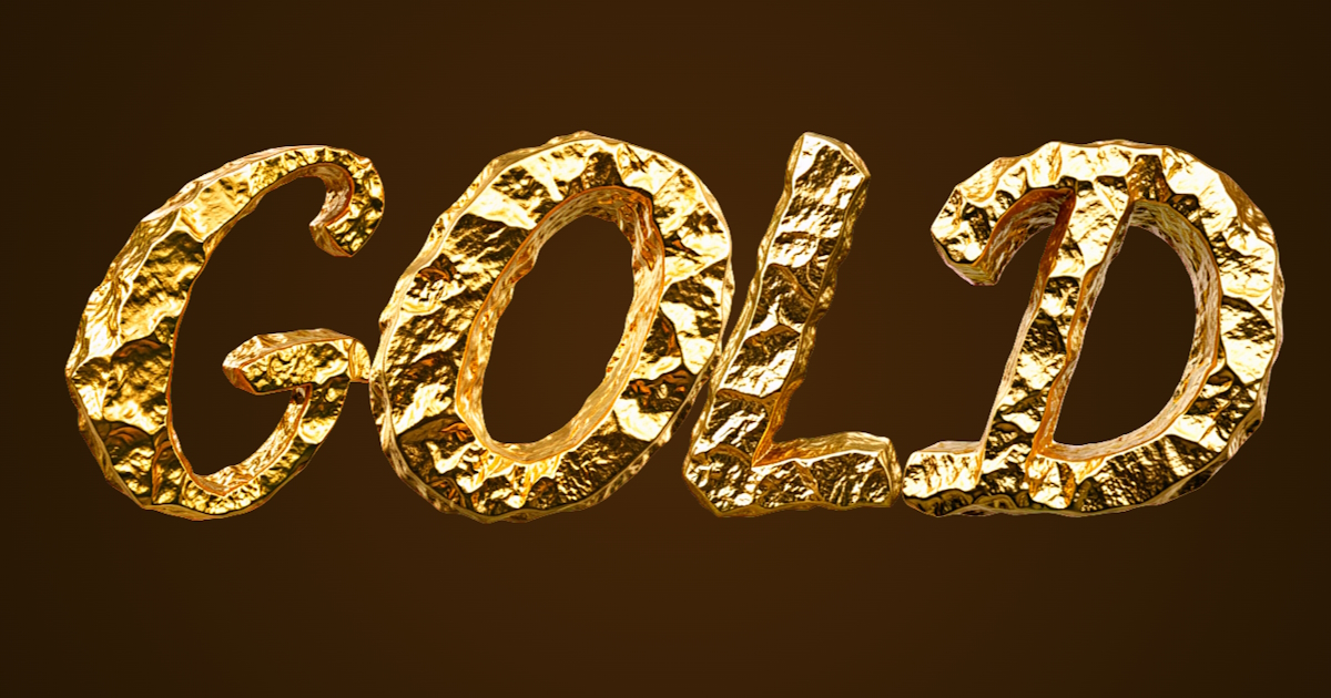 Gold text: example of generating a text from gold ore