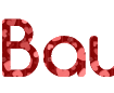 Online greeting for International Women's Day or Valentine's Day: Heart background and Comfortaa font