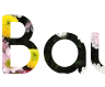 Create a Header with Elegant Flowers Online using the Comfortaa Font