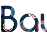 Your text online with an abstract background - Font Comfortaa