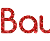 Create beautiful strawberry letters online - with Comfortaa font