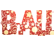 Beautiful fonts with different PNG backgrounds