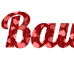 Create a 8 March or Valentine's Day online heart background text - Lobster Font