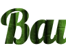 Beautiful online headline with green bamboo background - Lobster font