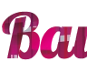 Online header and text generator with pink cubes background - Lobster font