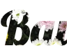 Online text with flower background - beautiful Lobster font PNG