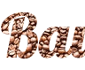 Create your own PNG inscription online in the form of coffee beans - beautiful Lobster font