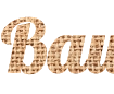 Online generation of a beautiful header with a sack fabric background - Font Lobster