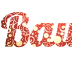 Create a beautiful New Year caption - Lobster font in PNG format