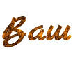 Online text constructor with orange fiber effect PNG font